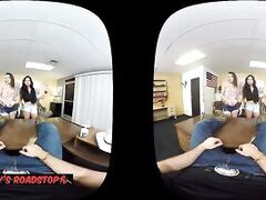 Threesome VR - Taylor May and Stacy Jay - RandysRoadstop.com