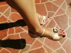 Sri Lankan beautiful Feet with Heels 01