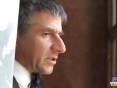 Teen Job interview turns in intimate inspection by boss